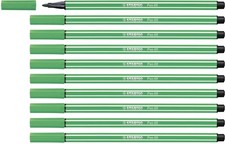Premium Fibre-Tip Pen - STABILO Pen 68 - Pack of 10 - Green