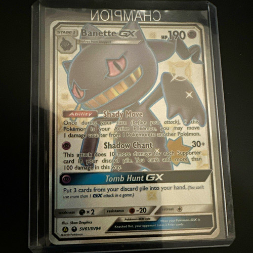 Banette GX Full Art SV61/SV94 Hidden Fates: Shiny Vault Shiny Holo Rare EN