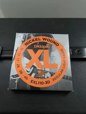 D'Addario EXL110 10-46 Gauges Regular Light Electric Guitar Strings (6 Pieces)