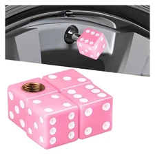 4 Pcs Dice Tire Valve Stem Caps Wheel Valve Stem Covers Dice Air Caps Set