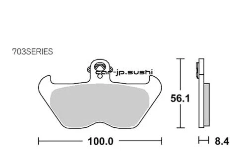 Pastillas de freno SBS 703HS sinta-metaru Bmw R850R R1100R R1150GS K1200rs R1200 °C Foto 3 de 4