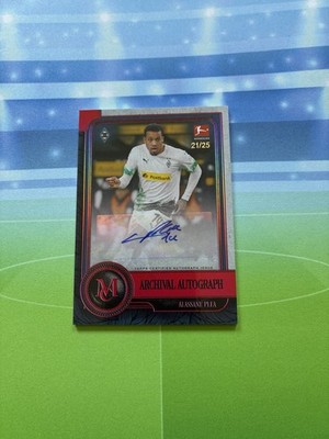 2019-20 Topps Museum Collection Bundesliga Auto Alassane Plea Ruby /25 BMG