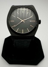 NIXON 'Minimal: The Time Teller' Black 37mm Stainless Quartz Watch; Fast Ship 