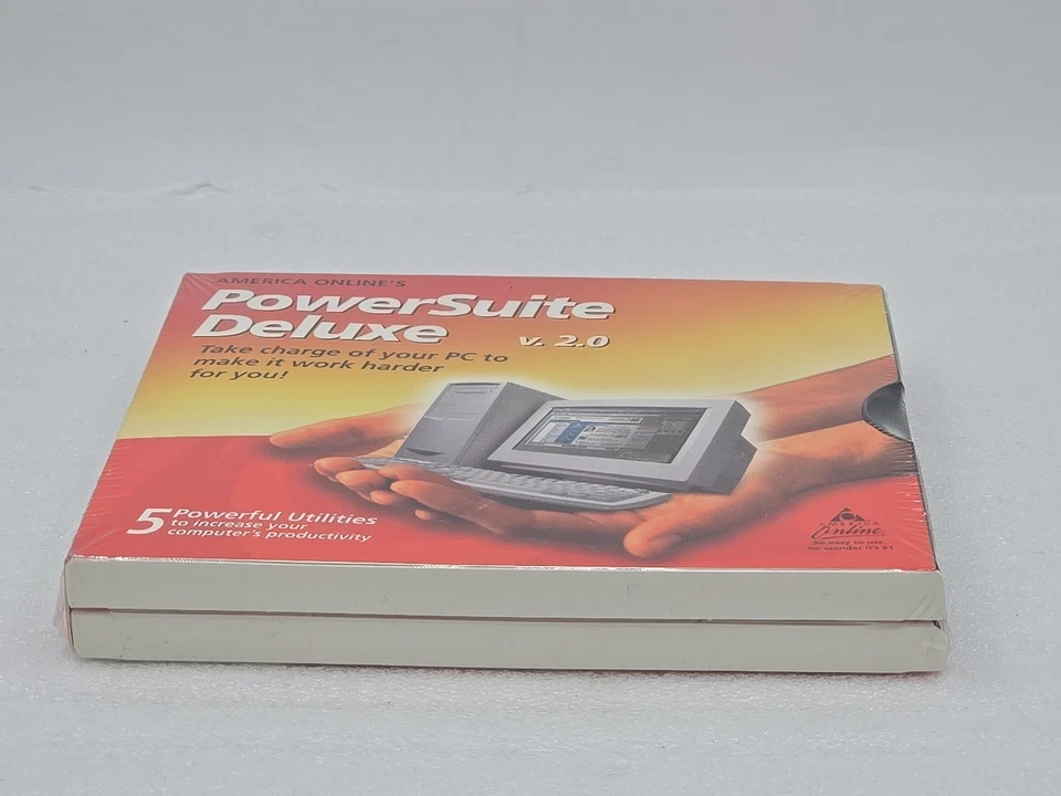 America Online's Powersuite Deluxe V 2.0 Vintage AOL Drivers Utilities - SEALED - Image 2 of 4