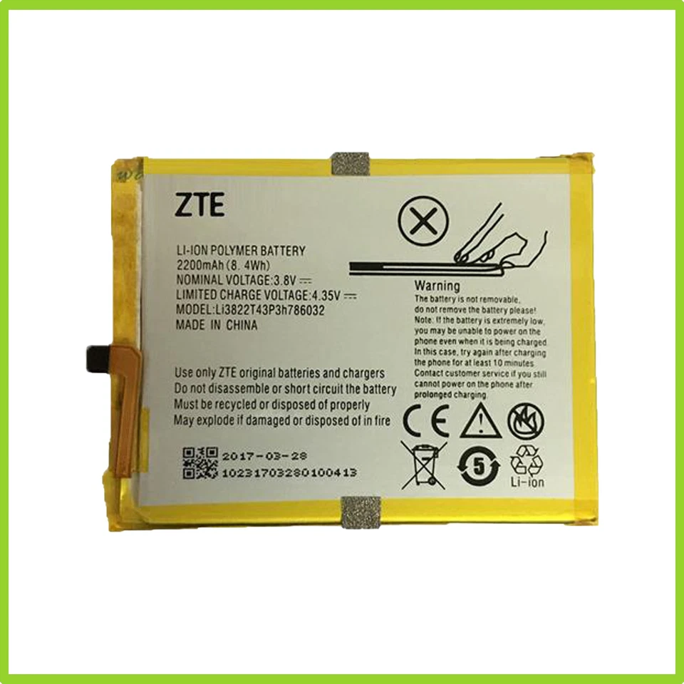 Original ZTE Akku Li3822T43P3h786032 für ZTE Blade X7 Batterie Li-Ion Aku Accu - Bild 1 von 1