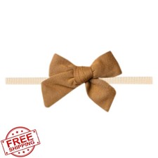 Copper Pearl Classic Baby Bow Camel