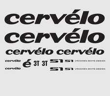 Cervelo S1 Bicycle Decals, Transfers, Stickers: Schwarz N.1