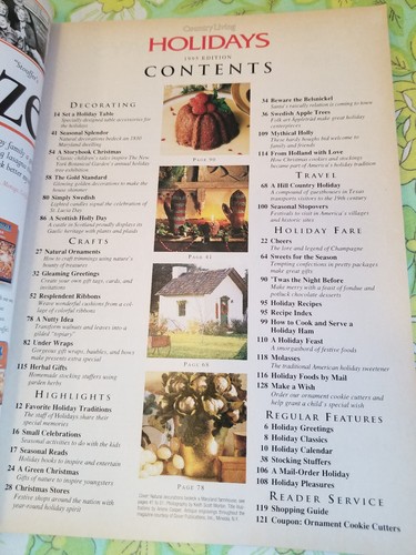 Vintage Country Living Magazine March 1986 Oct 1994 Christmas Holidays 1995 - Picture 7 of 8