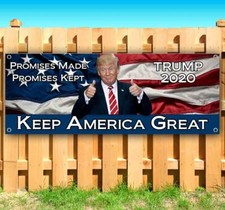 TRUMP KEEP AMERICA GREAT Advertising Vinyl Banner Flag Sign Many Sizes USA MAGA