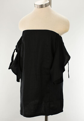 sir the label black linen dress SIR the Label Black Linen Wrap Dress Absolutely