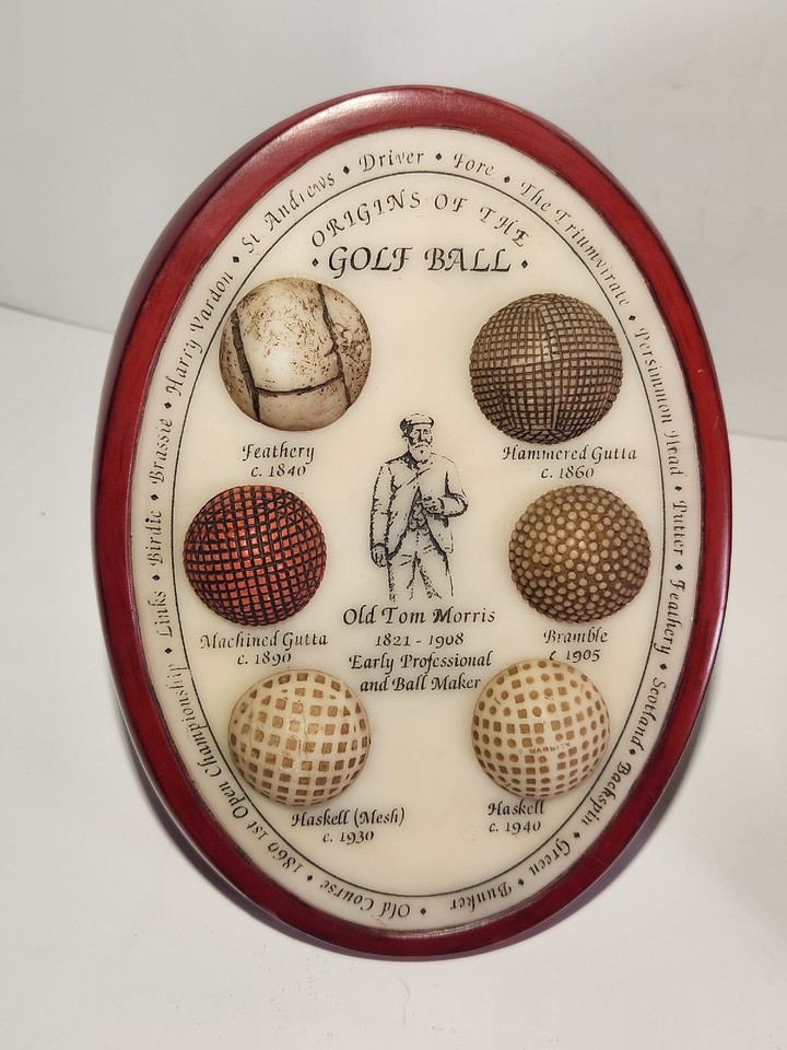 Origins Of Golf Book Ends Bookends History Of Golf Ball & Sport Heavy