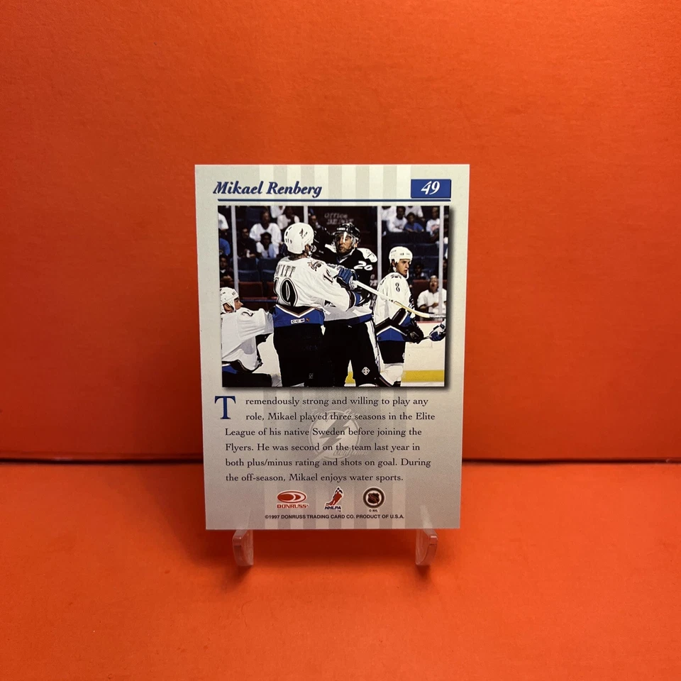 1997-98 Donruss Studio Mikael Renberg #49 EX🦄 - Image 2 of 2