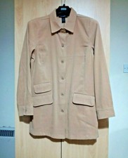 Blazer Overall-light-trench-coat-duster-office-school-work-wear Girls Ladies New