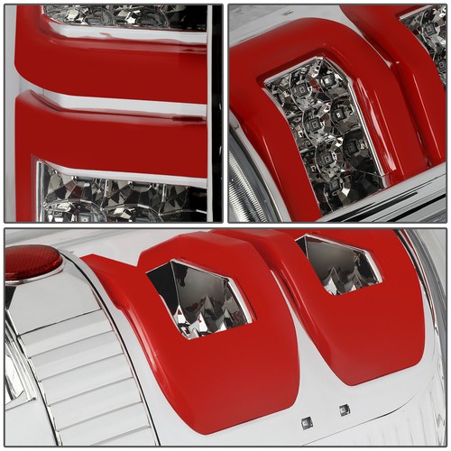 FOR 2004-2008 FORD F150/LOBO PAIR CHROME HOUSING RED 3D LED BAR TAIL LIGHT/LAMPS - Bild 5 von 10