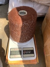 blend with acrylic /cotton / metallic sequins yarn cone in brown 1