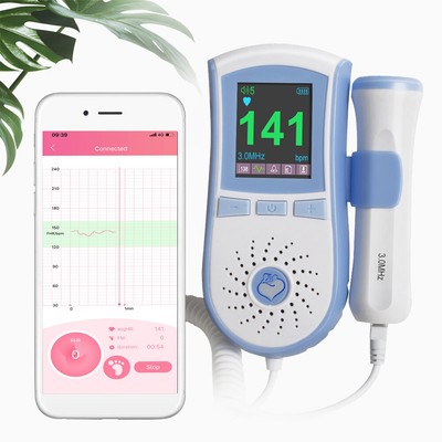 Baby Heart Fetal Doppler Bluetooth Prenatal Heart Monitor Beat Fetal Hear Ebay