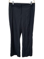 Worthington Modern Fit Pinstripe Dress Pant Size 12 Black Blue Career Office NEW