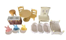 Epoch Calico Critters 11 Random Pieces, Triplet Bassinet, Crib, Table, Etc.
