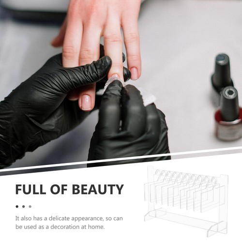 Nail Art Display Stand Transparent Plate Fake Nails Holder Sample - 第 9/12 張圖片