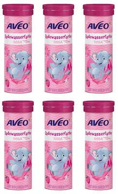 6 x 45g | AVEO Kids Badewasserfarbe Rosa