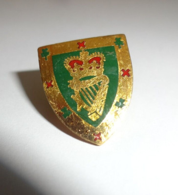 Vintage Ulster Defence Regiment Shield Pin Lapel Badge