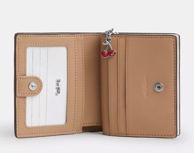 NWT Coach Snap Wallet With Cherry Print CZ618 🍒 | eBay