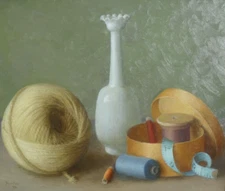 Gerald Norden - Original Oil Painting - Still life with String. RRP. £975.