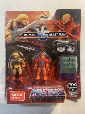 Mega Pro builder Masters Of The Universe He- Man Vs Beast Man Construction Set