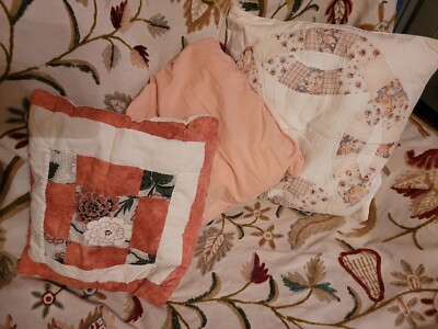 Vintage Patchwork Handmade Pillow Bundle Folksy Free UK Main