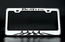 The Beatles License Plate Frame - Premium Chrome Plated Metal