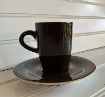 Kahla Expresso Cup Demi Saucer Germany Brown Coffee
