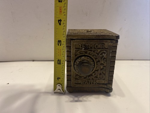 Vintage Kenton Brand Cast Iron Combo Safe Union Savings Bank Antique B198 - Picture 7 of 7