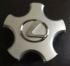 2001 2002 2003 LEXUS LS 430 17” ALLOY SILVER STAR CENTER CAP WITH CHROME EMBLEM,