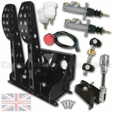 UPRATED UNIVERSAL FLOOR MOUNTED 2 PEDAL CABLE PEDAL BOX + KIT A CMB0705-CAB-KIT