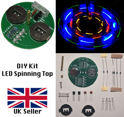LED Kreisel Lötset - Elektronisches Gyroskop-Projekt zum Selbermachen | UK-Verkäufer