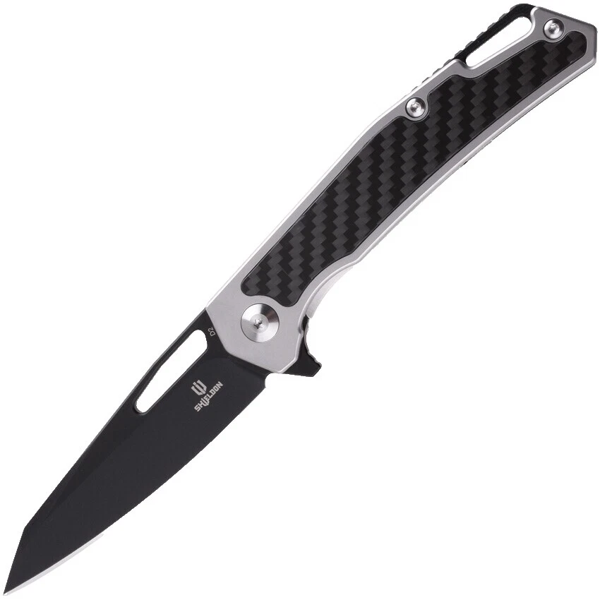 Carbon Steel Blade Stainless Steel Handle Black Collectible Folding Knives