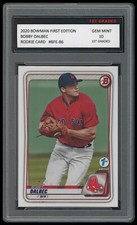 BOBBY DALBEC 2020 BOWMAN FIRST EDITION 1ST GRADED 10 ROOKIE CARD RC RED SOX