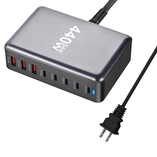440W Gan Desktop Telefon Ladegerät PD Schnellladeladapter - Zdjęcie 10 z 15