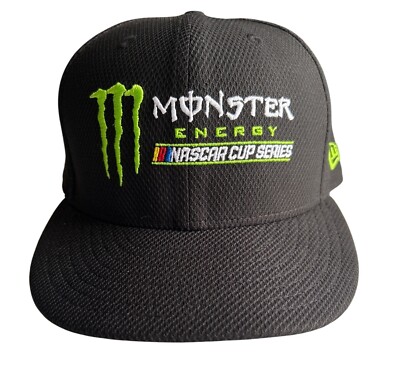 Monster Energy NASCAR Cup Series New Era 59FIFTY Black Fitted Hat 3/8 