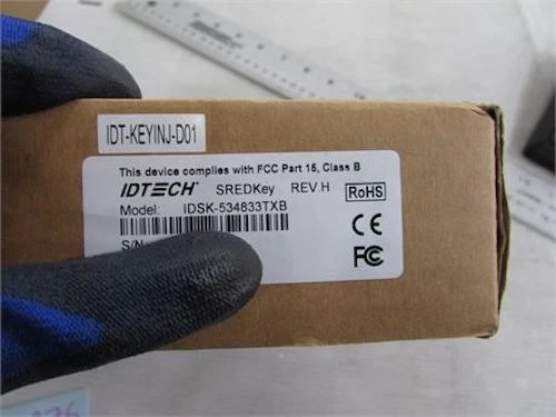 NUEVO LECTOR DE TARJETAS IDTECH MAG STRIPE IDSK-534833TXB Foto 3 de 3