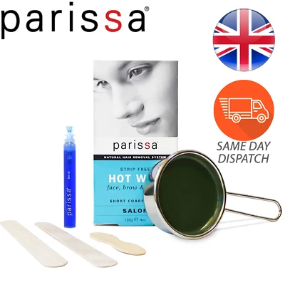 Parissa Hot Wax Bikini & Brazilian Waxing Kit Aftercare Oil With Strip Hard Wax