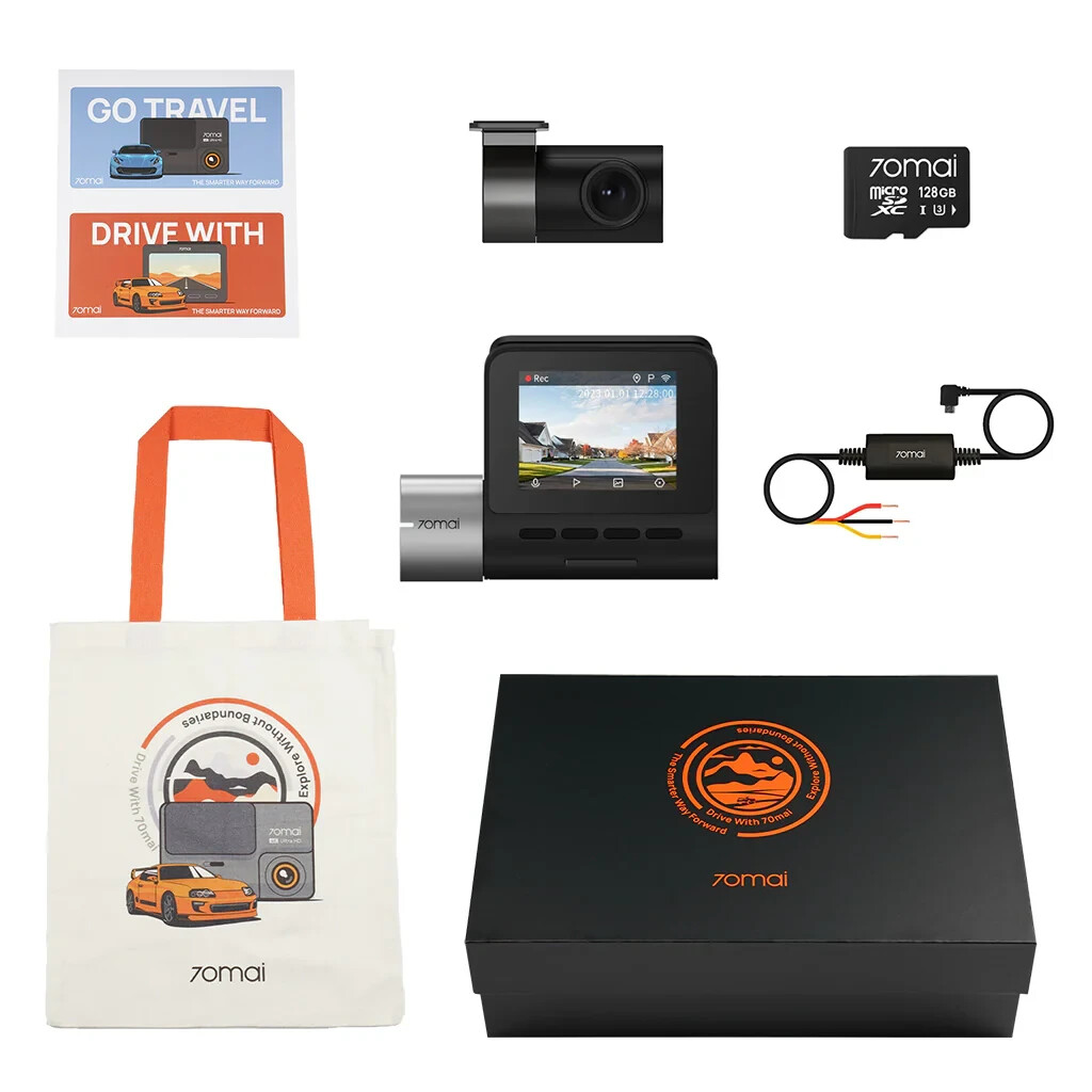 ポ*ピ様 70mai初期型 70mai A500S Dash Cam Set 1944P Front & Rear GPS CPL 128GB