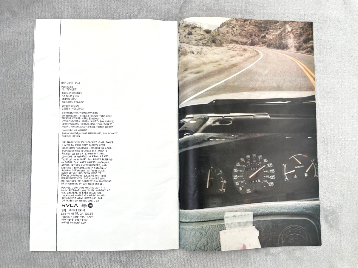 ANP Quarterly Magazine Issue #2 2005 Raymond Pettibon Ed Templeton