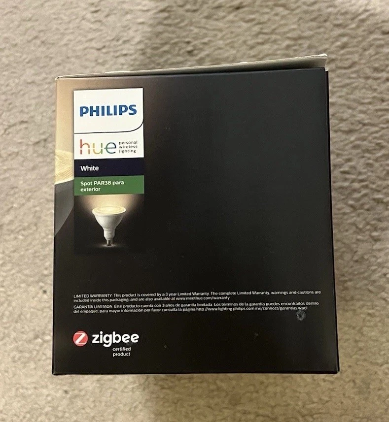 Philips Hue Outdoor Light Bulb 14W 3000K PAR38 Bright White Alexa Google Apple - Image 2 of 4