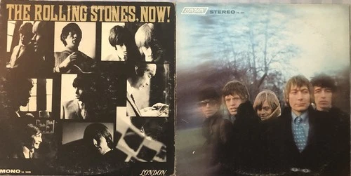 Rolling Stones 2 Record Lot Now! Between the Buttons vintage pre owned