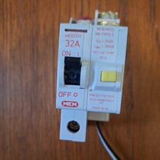 MEM AB32SH 32 A 32 AMP TYPE 3 M6 30mA MCB/ RCD COMBINATION
