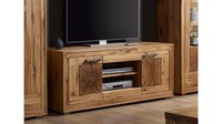 Tv-Board Lowboard Unterschrank Gaja 2 Wildeiche Massiv Natur GeöLt Mit Hirnholz