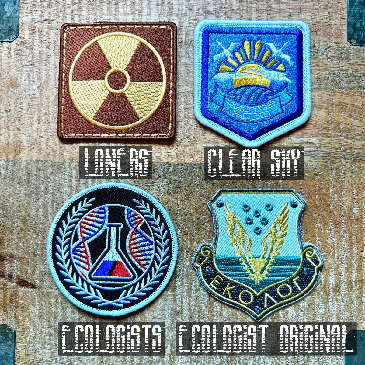 STALKER Game Factions Set Embroidered Patch Iron On Sew Uniform Badge DIY Prop
