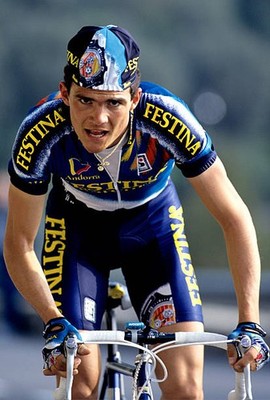 Richard Virenque on stage 7b of the 1992 Paris-Nice to Col d'Eze Old Photo