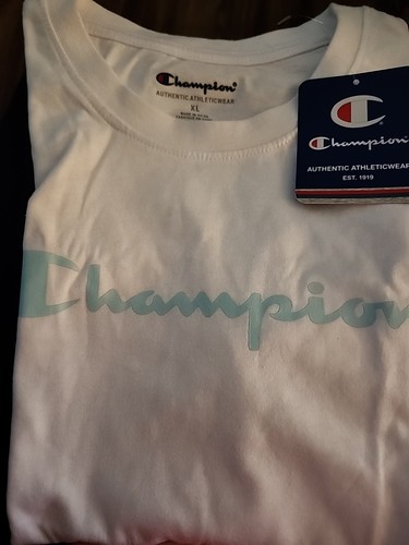 NWT Champion Girls' Graphic T-Shirt Blue Mist Size XL - Picture 3 of 4